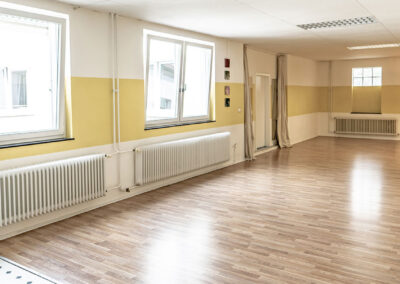 Yoga- und Gymnastikraum in der Tanzwerkstatt Nürnberg